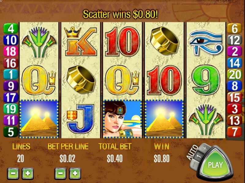 Queen of the Nile Online Pokie Machine: Overview